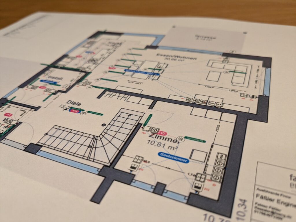 Elektroplanung eines Einfamilienhauses